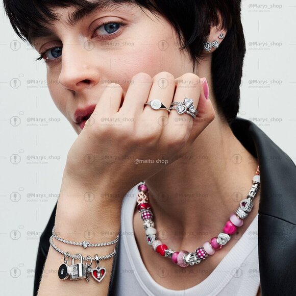 Pandora Padlock and Key Dangle Charm - Picture 7 of 7